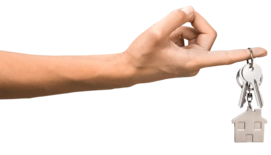 hand holding key